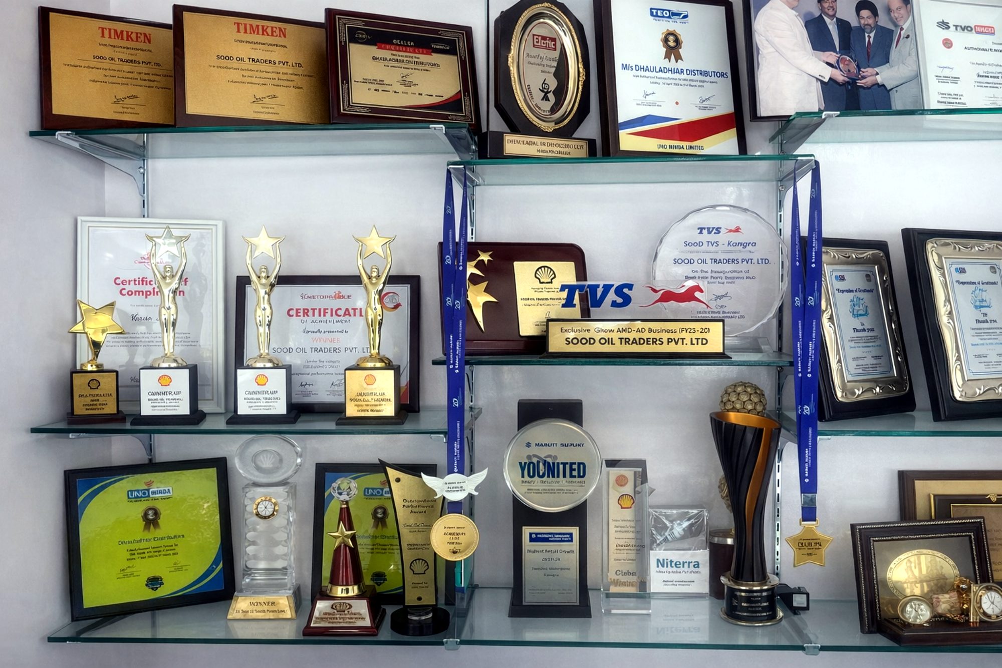 Awards wall